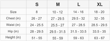 puma ladies size chart