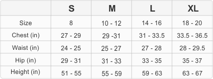 Youth Clothing Size Chart