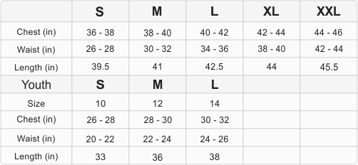 Soccer Com Size Chart