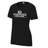 Mariposa Ladies Tri-Blend Wicking Tee Black