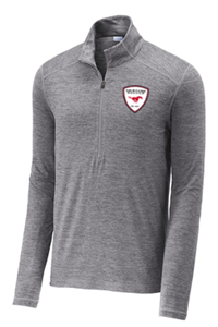CLOSEOUT Mustang Grey Athleisure 1/2 Zip
